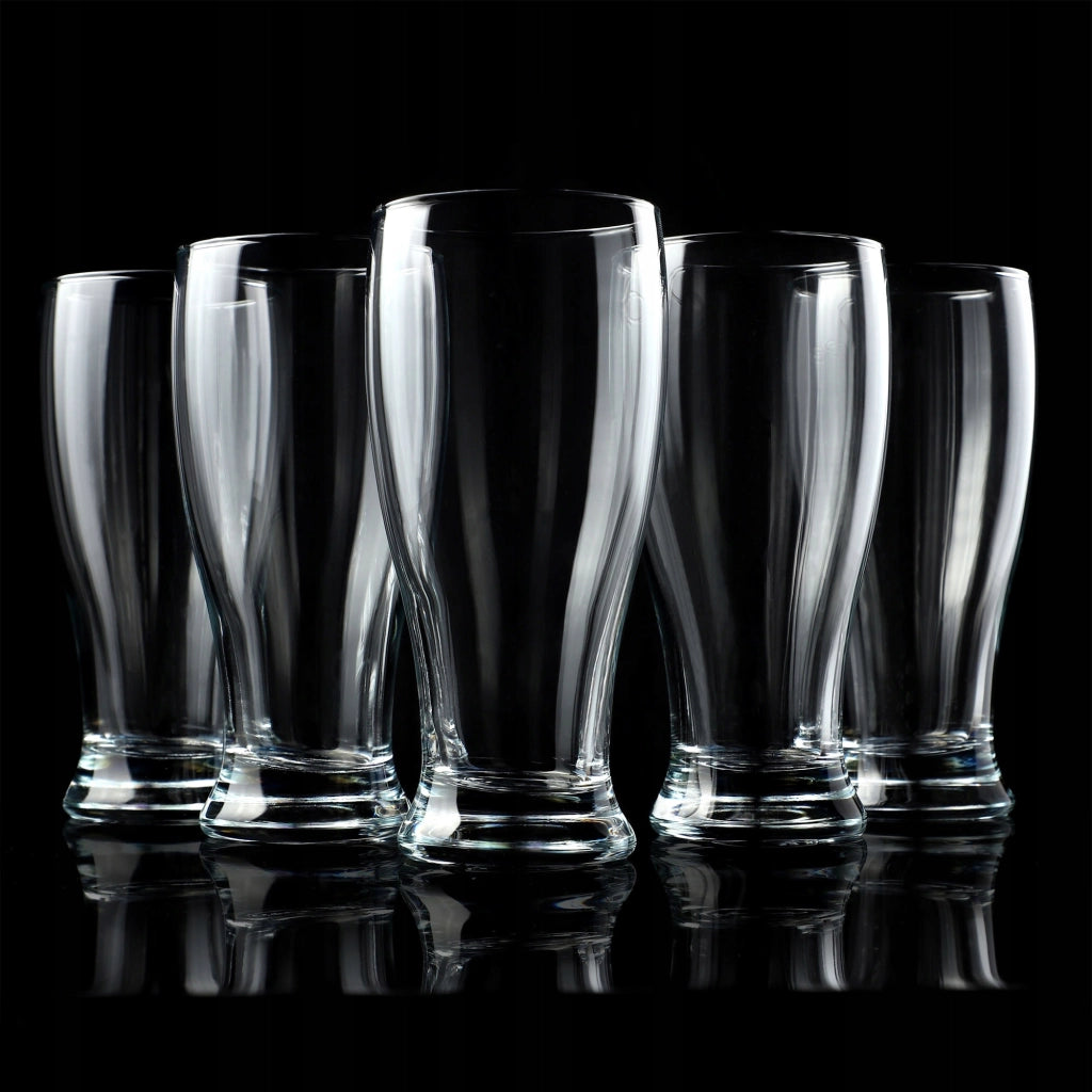 Set di 6 boccali da birra KADAX da 565 ml (0,5 l), in vetro, formato grande, idea regalo.