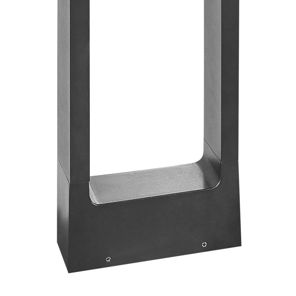 Dissuasore di luce in alluminio nero 60 cm LED Lampada per sentieri Illuminazione esterna del giardino Design moderno