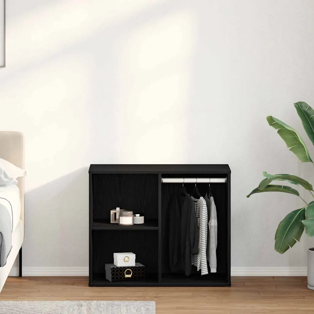 Mobiletto Cosmetico con lo scaffale Rovere Nero 80 x 40 x 65 cm CFW6292071