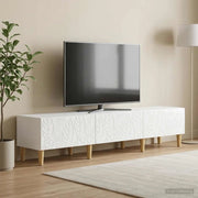 Mobile TV 147 x 34,5 x 30 cm Bianco Lucido Legno ingegnerizzato 895169