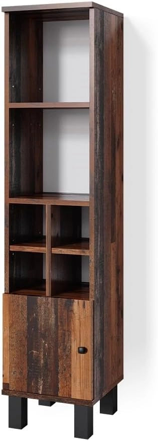 Mobiletto bagno Fynn, Rovere rustico, 30 x 130.6 cm porta piccola, per riporre accessori da bagno e come complemento a Fynn