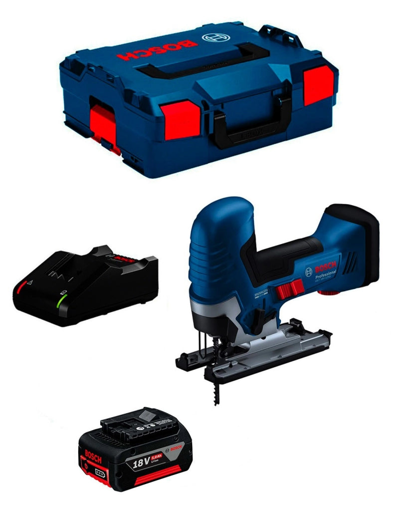 Seghetto Alternativo BOSCH GST 18V-125 S (1 x 5,0 Ah + GAL18V-40 + L-Boxx 136)