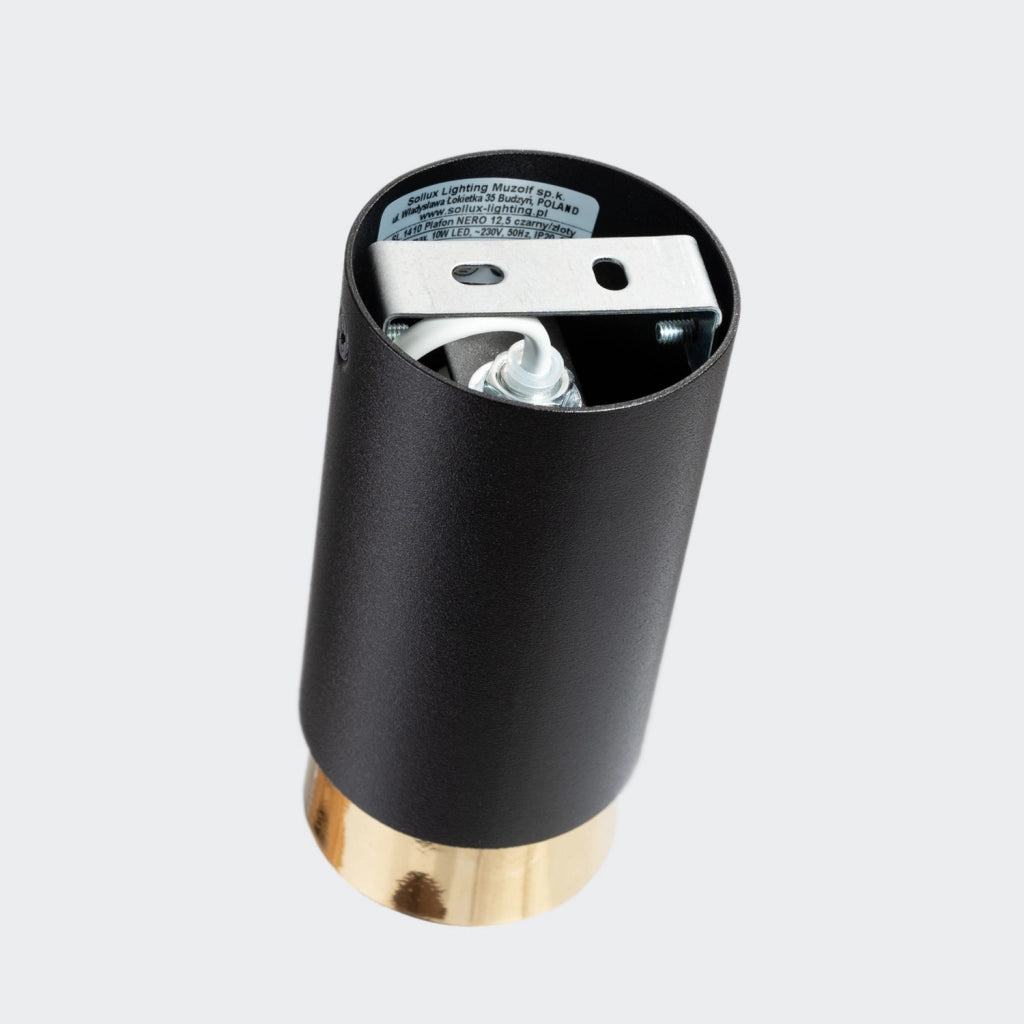 Lampada da soffitto NERO 12,5 nero/oro