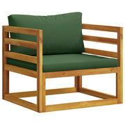 Poltrona componibile con cuscini 100 % poliestere Solid-Acacia 42028322