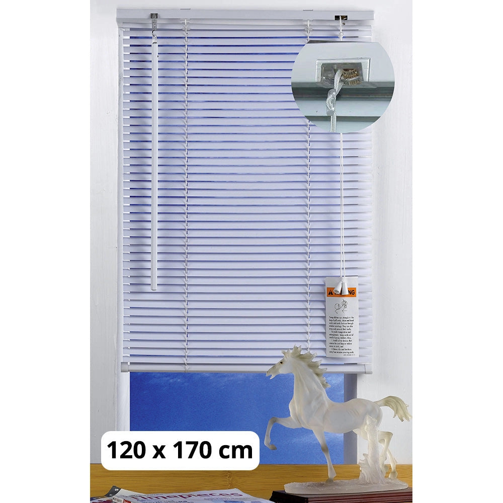 Tenda Veneziana a Nastro da 25 Mm Colore Bianco 120X170 Cm