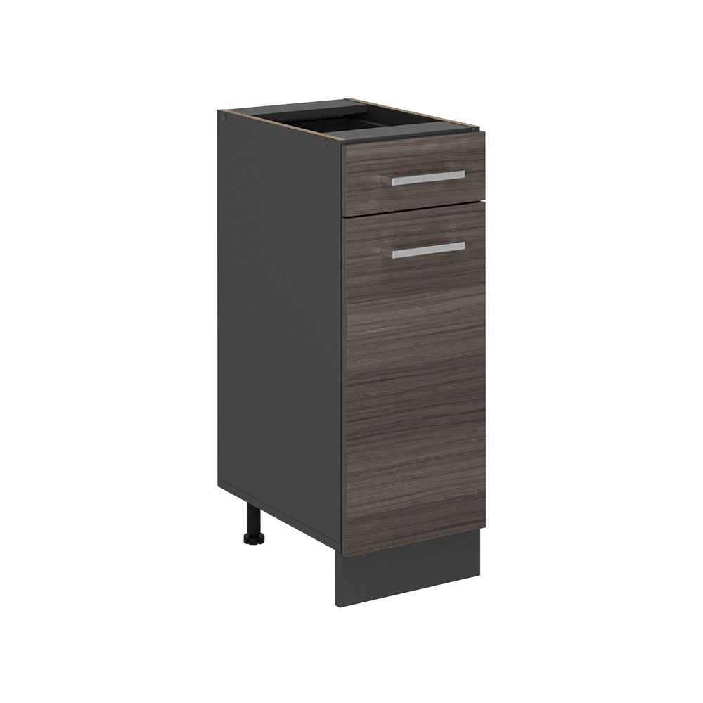Vicco Mobiletto base per cucina Grigio nobile 30 cm senza piano di lavoro