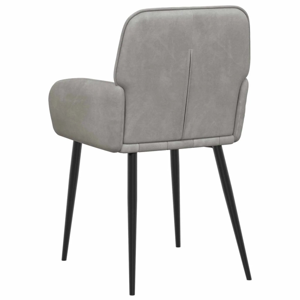 Sedie da pranzo 6 pcs Velluto (V) Grigio Chiaro 3428175