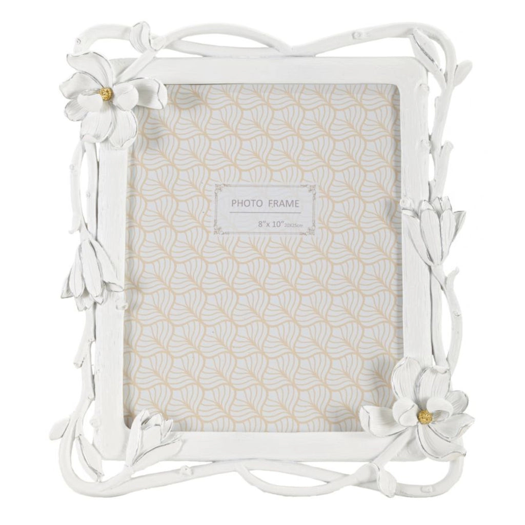 Portafoto Olistic 12, Bianco, Poliresina, 29,3x3x33,5 cm