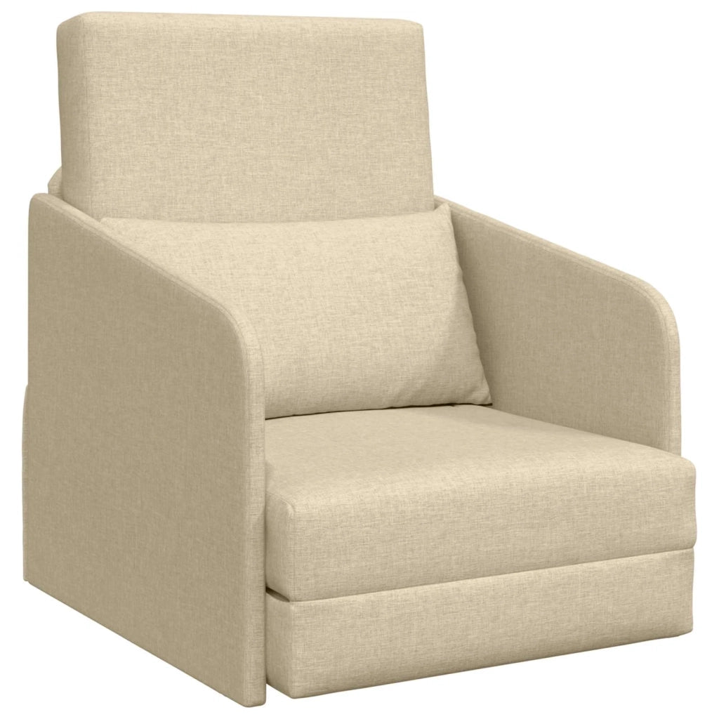 Divano letto Crema 65 x 80 x 83 cm Tessuto 4106643