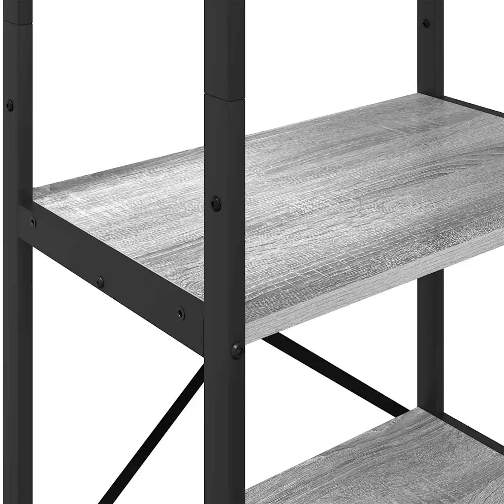 Libreria Grigio Sonoma 56 x 34 x 171 cm Legno multistrato