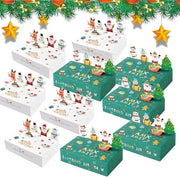 Dose di Regali di Natale - 20 pezzi - Scatola di Regali per Biscotti Natalizi e Caramelle