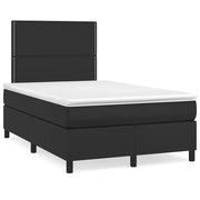 Letto a Molle con Materasso e LED Nero 120x190 cm in Similpellecod mxl 115852