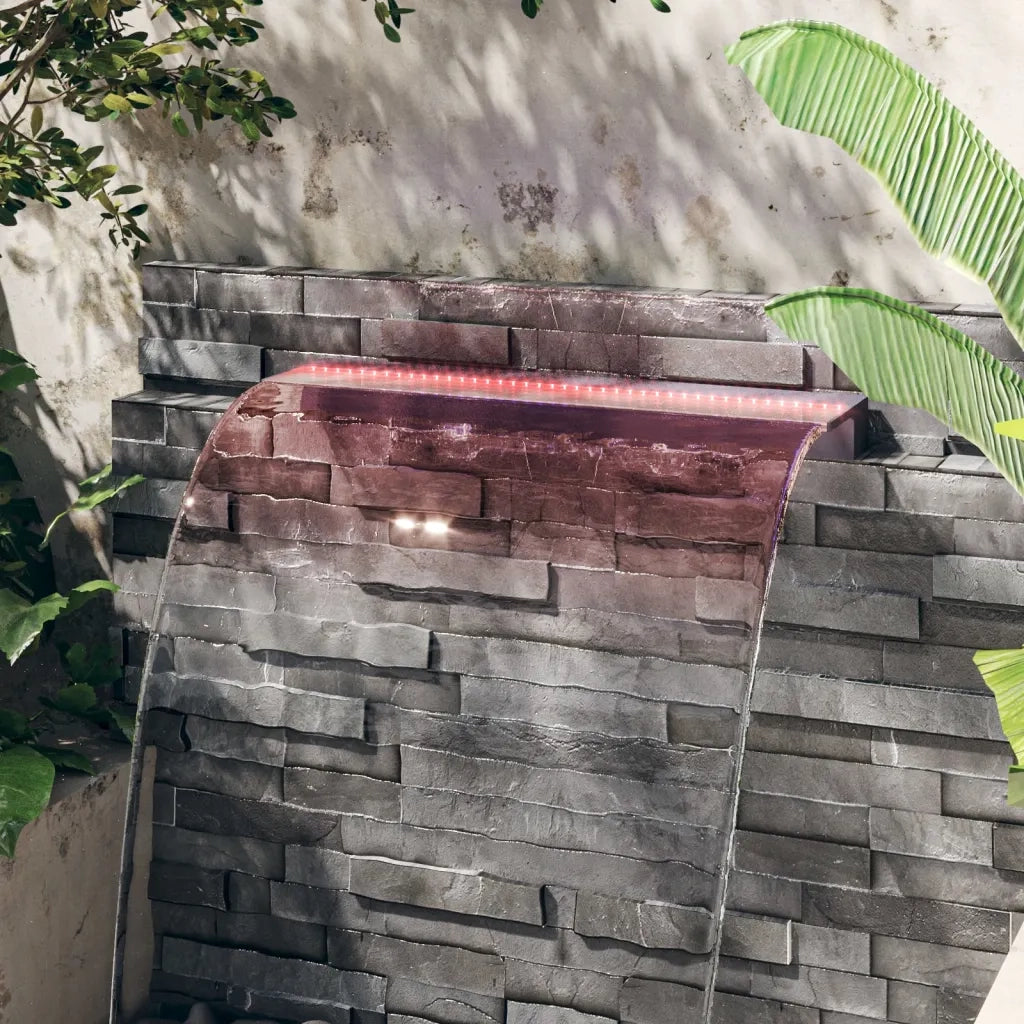 Sfioratore a Cascata con LED RGB Acrilico 108 cm CFW6566262