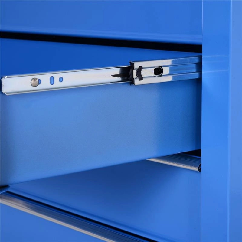 CARRELLO DA OFFICINA CON 5 CASSETTI PORTAUTENSILI DA LAVORO 67.5X33X77CM