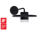 Applique esterna PLATO LED 7W IP54 nero alluminio Lutec