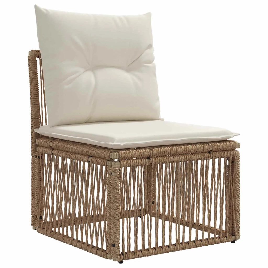 Set Divano da Giardino 10 pcs Beige polyrattan 3434343