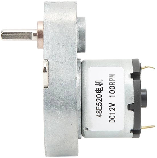 Motore a riduzione 100 RPM - Motore DC a riduzione - Lega di alluminio leggera - Resistenze allo sforzo - Consumo basso - Funzione di blocco - Motore