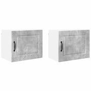 Pensile da cucina | Armadietto a muro PORTO 2 pz Grigio cemento 50 x 31 x 40 cm
