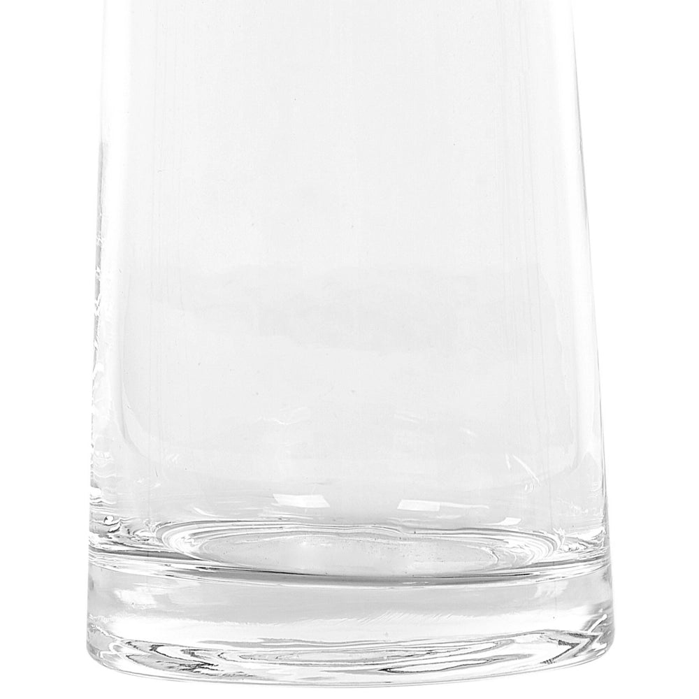 Vaso da fiori alto di forma cilindrica in vetro trasparente 26 cm moderno minimalista