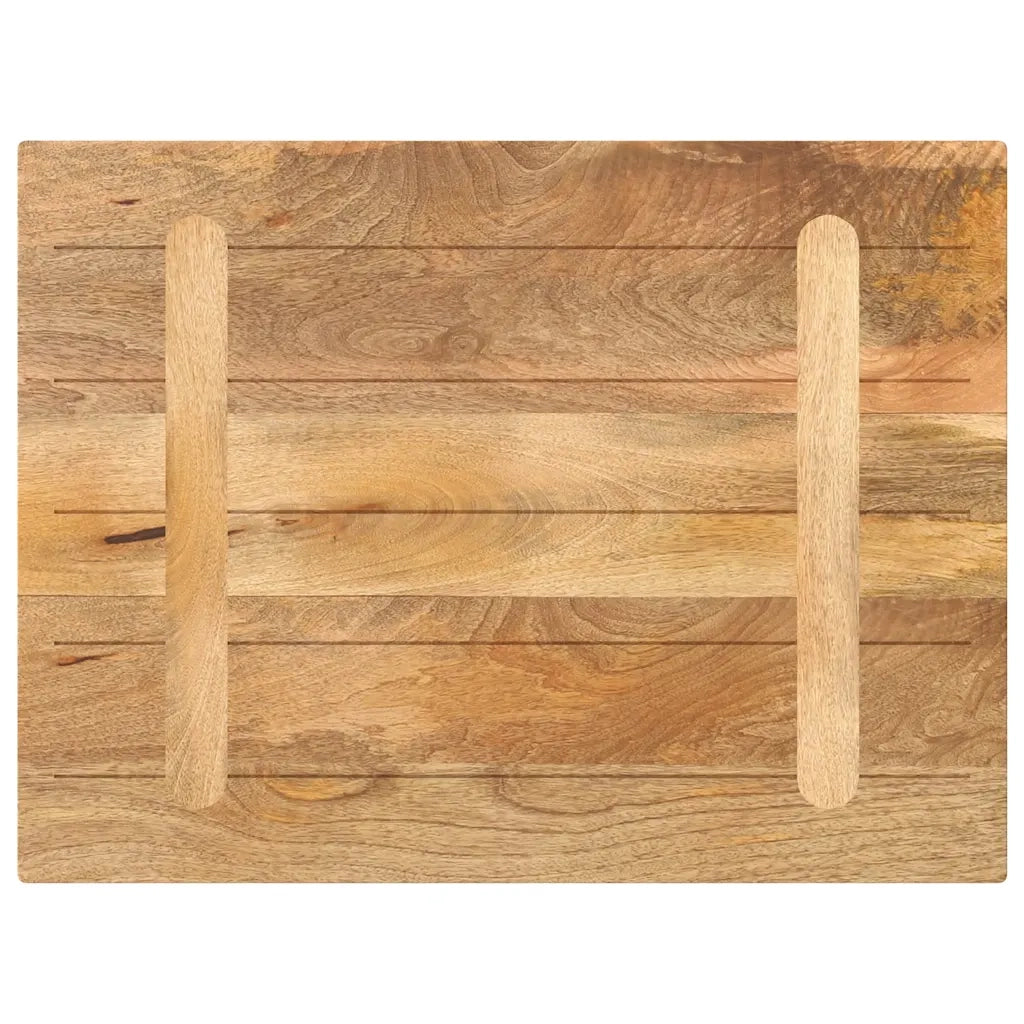 vidaXL Piano per Tavolo 90x60x2,5 cm Rettangolare Legno Massello Mango
