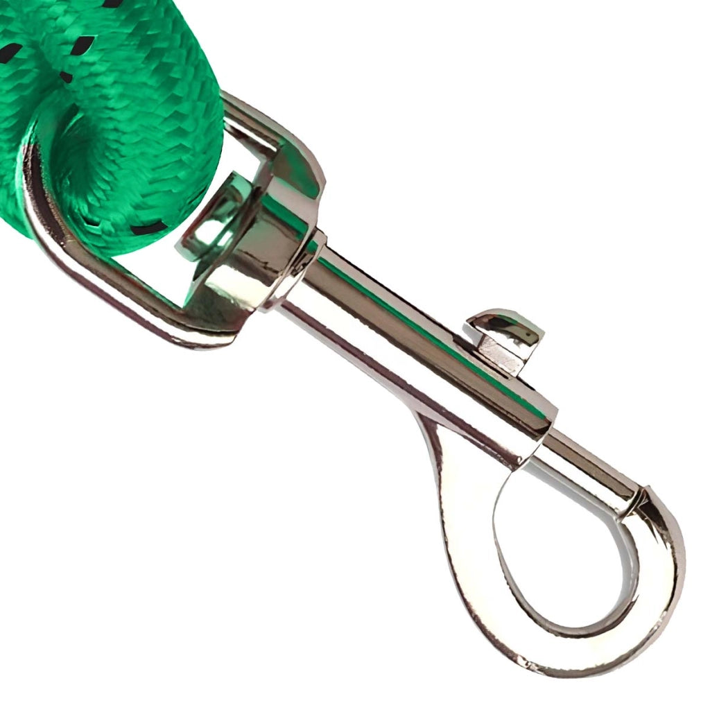 Guinzaglio per cani da 150 cm con collare regolabile da 45 cm in corda resistente Verde Inny