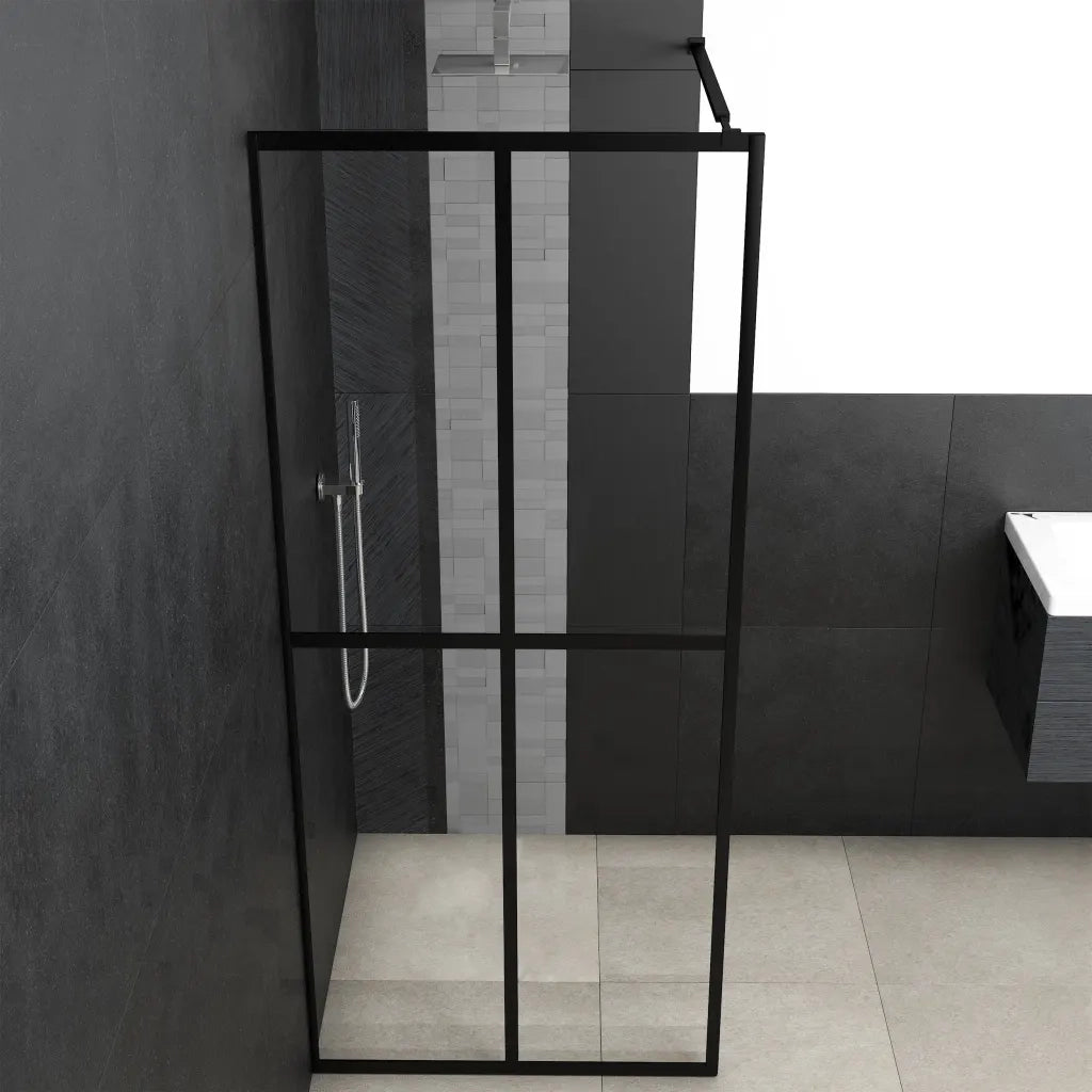Cabina Doccia con Vetro Temperato Trasparente 80x195 cm 145679