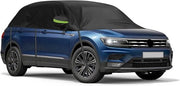 Copertura per Auto Impermeabile per VW Tiguan (SWB) 2007-2018/2016-2023 Copertura a Metà Garage Antiaerea Tutti i Climi Resistenti alle Radiazioni UV Copertura per Garage Intero contro Pioggia e Sole