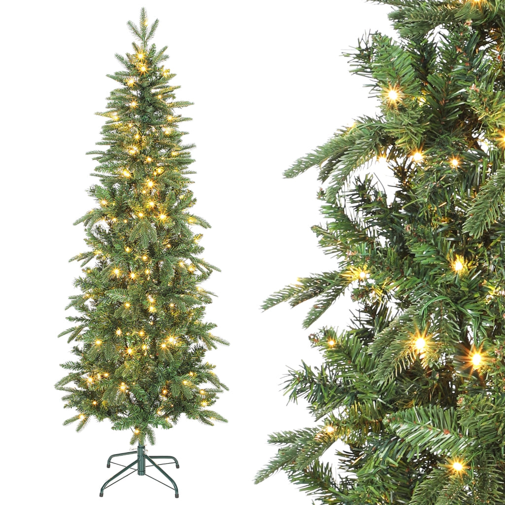 Albero di Natale artificiale 180 cm ¨C zephmum ¨C verde con 200 luci 8 modalita'