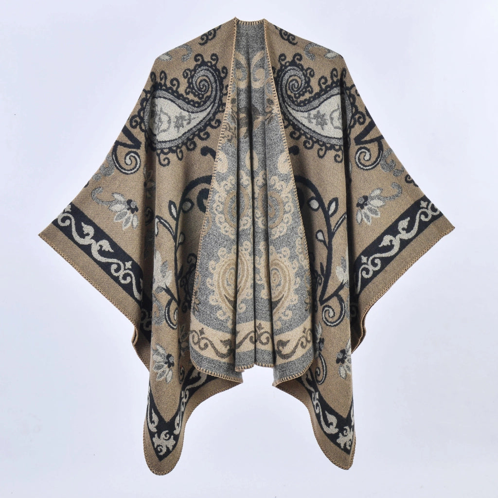 Sciarpa spessa con motivo paisley retr¨°