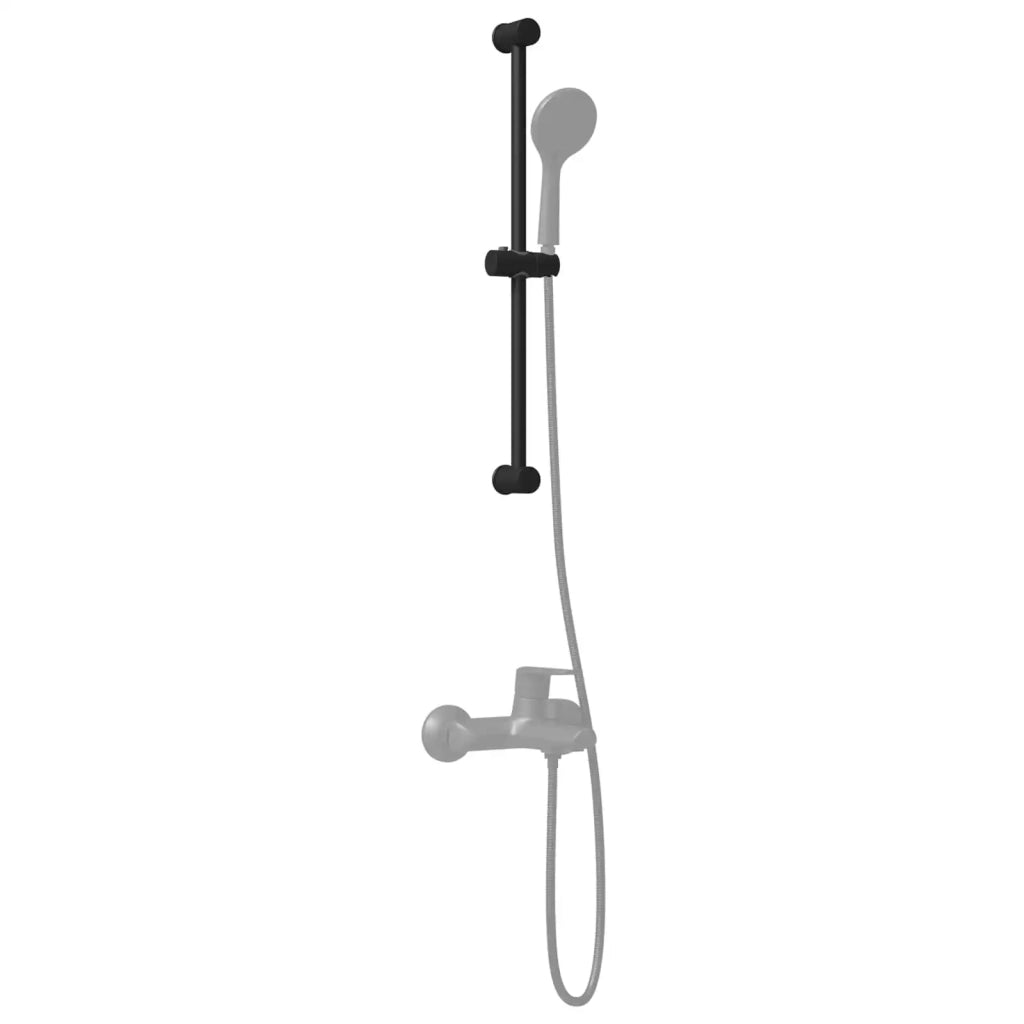 Supporto per Testa di Doccia Nero 71 cm Acciaio Inox CFW1522090