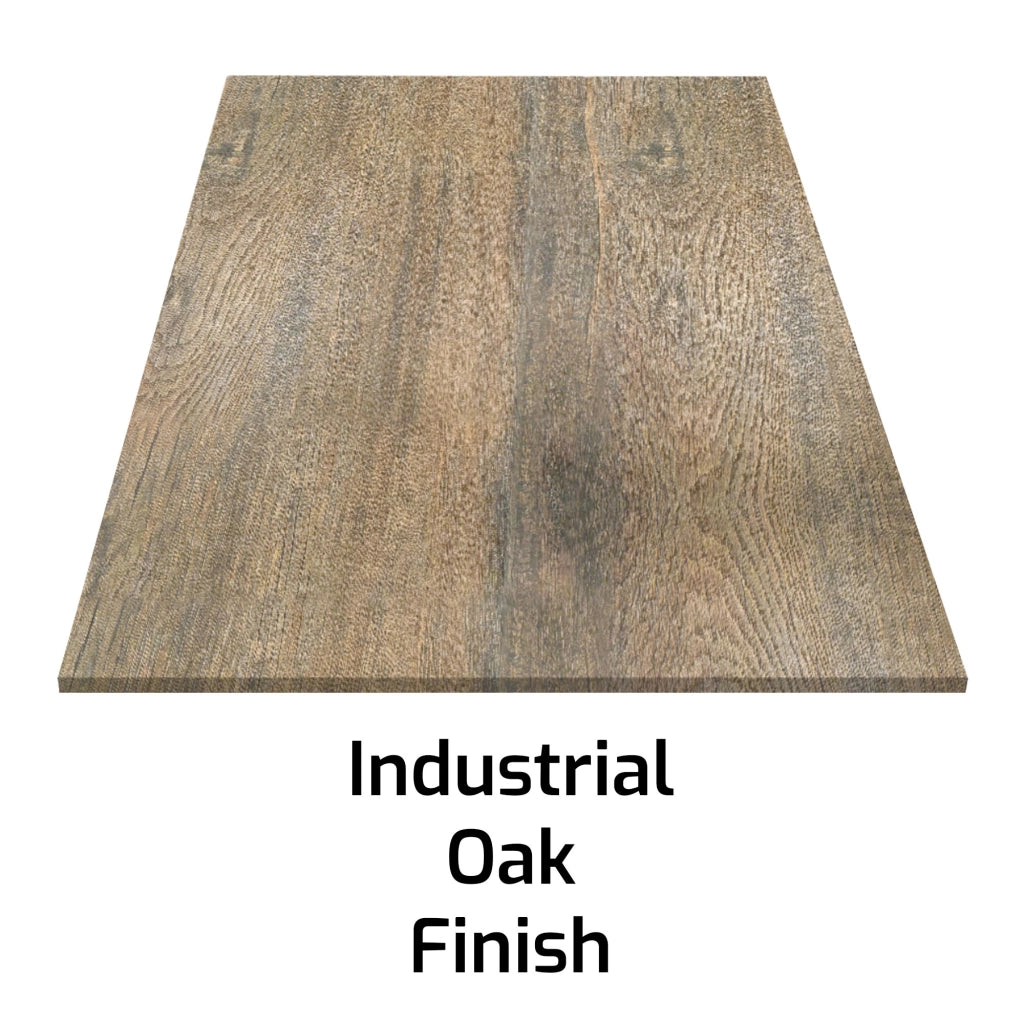 Ganbaru - Libreria scaffale a 6 ripiani 80x30xH180 cm in stile industrial oak