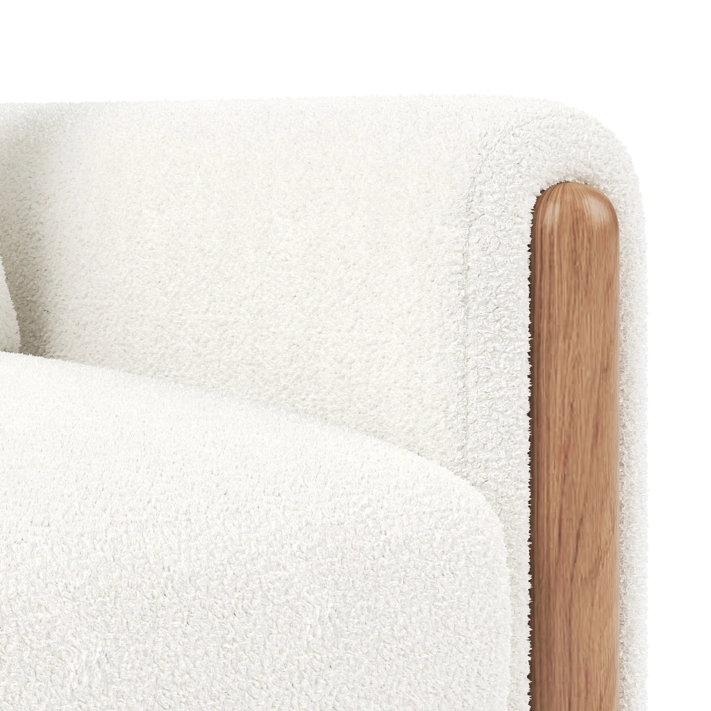 POLTRONA lounge 87x83x88,5 cm in Teddy bianco