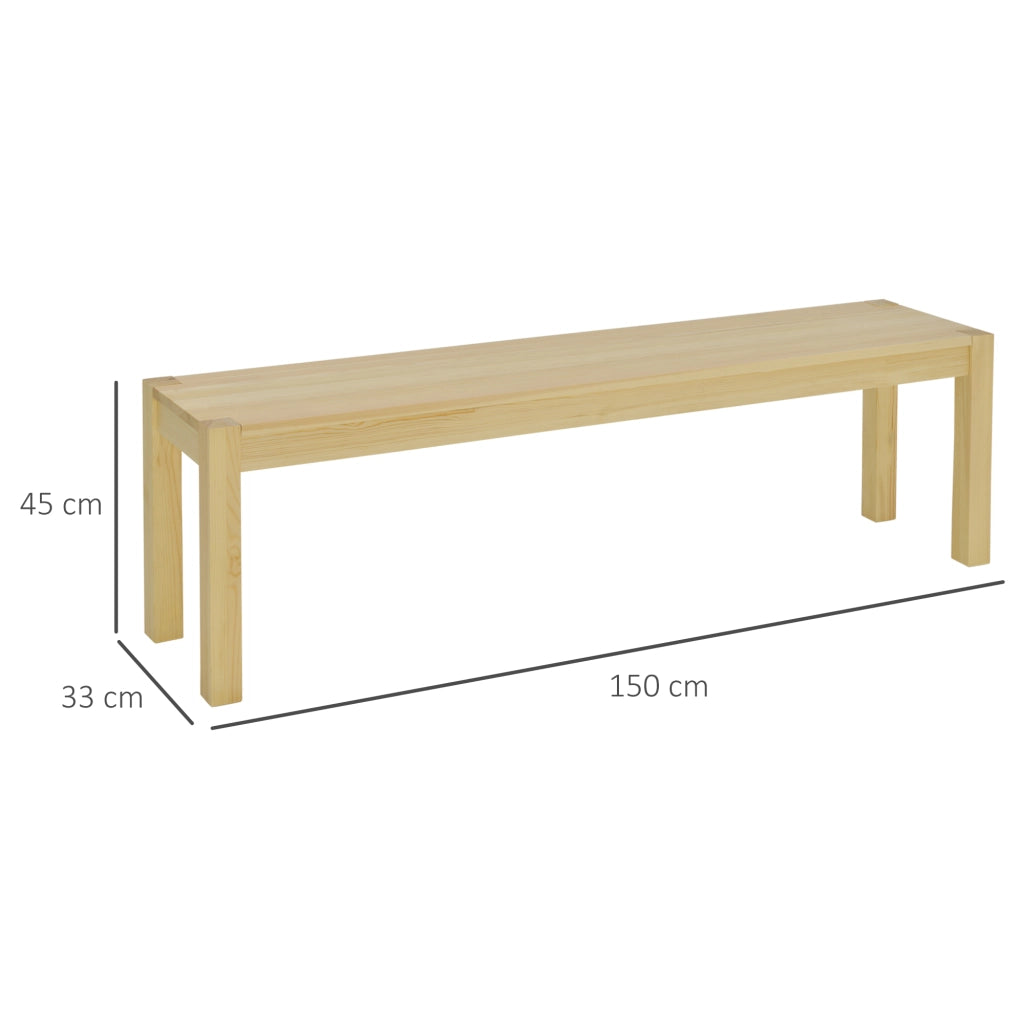 Sedia da pranzo a 3 posti ¨C zephmum ¨C Legno massello di pino, colore naturale