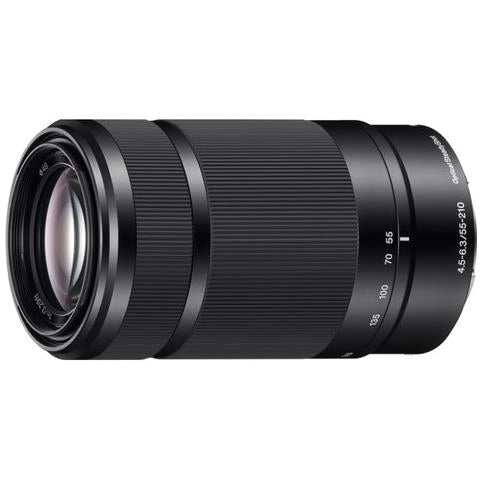 Sony sel55210 teleobiettivo con zoom 55-210 mm f4.5-6.3, aps-c, innesto e, nero - SEL55210B.AE