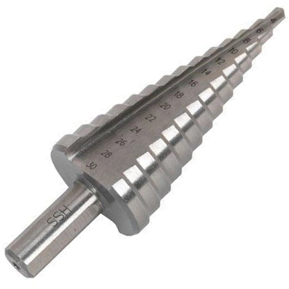 Trade Shop - Fresa Conica A Scalino Gradino Punta Per Trapano Spirale Da 4 A 30 Mm Graduale -