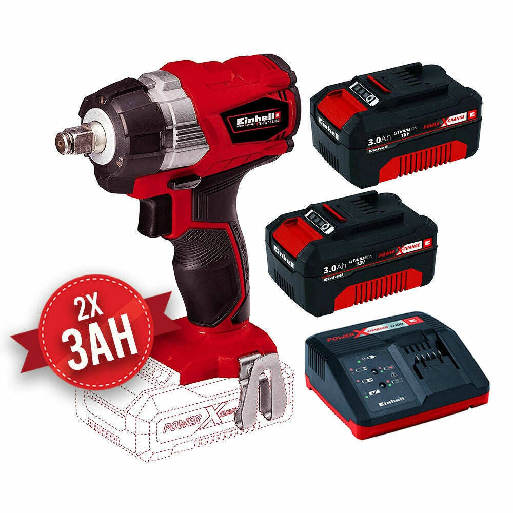 AVVITATORE A BATTERIA SMONTAGOMME 18V 2 BATTERIE 3,0 AH EINHELL TE-CW 18 Li