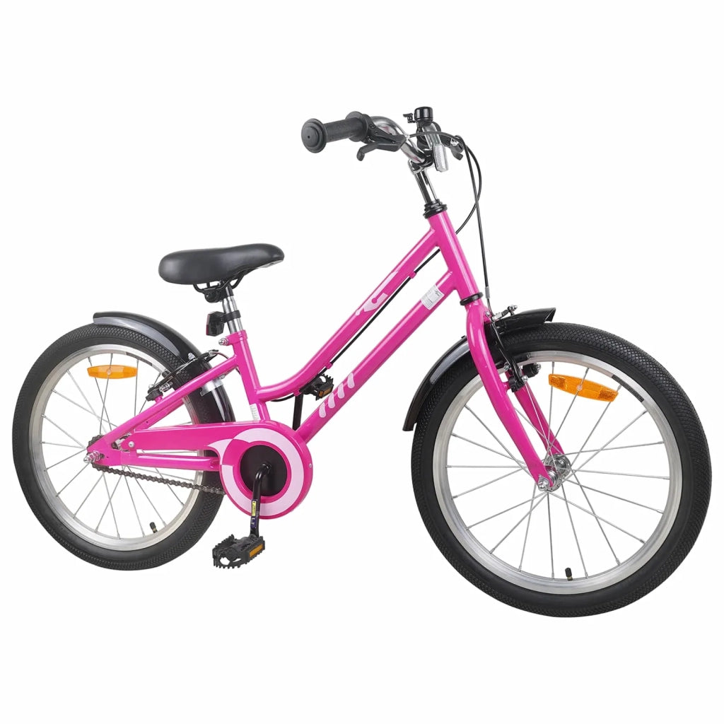 Bicicletta per Bambini 24 Pollici per 8-12 anni Nero Rosa