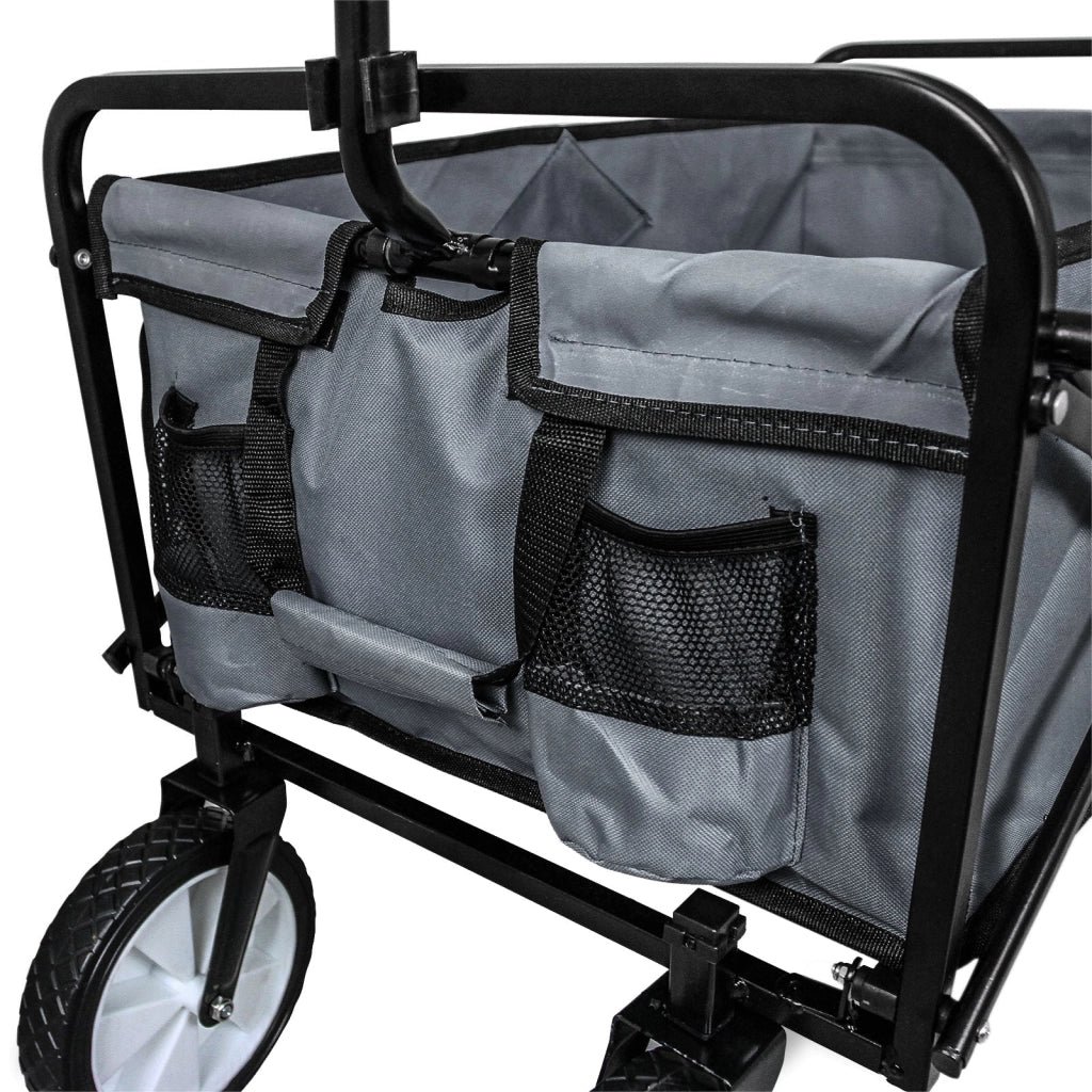 Carrello Pieghevole Fuoristrada 70kg Ruote 360° Acciaio Grigio