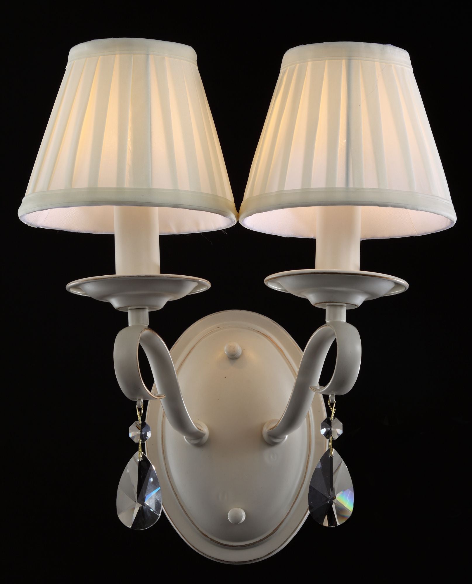 Lampada da parete Elegant in Metallo Brionia Beige