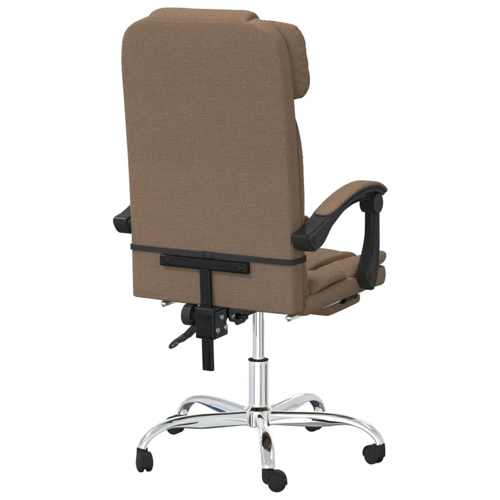 Sedia da Ufficio Massaggio Reclinabile Marrone in Tessuto cod mxl 36888