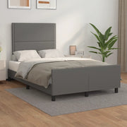 Giroletto senza Materasso Grigio 120x190 cm Similpelle