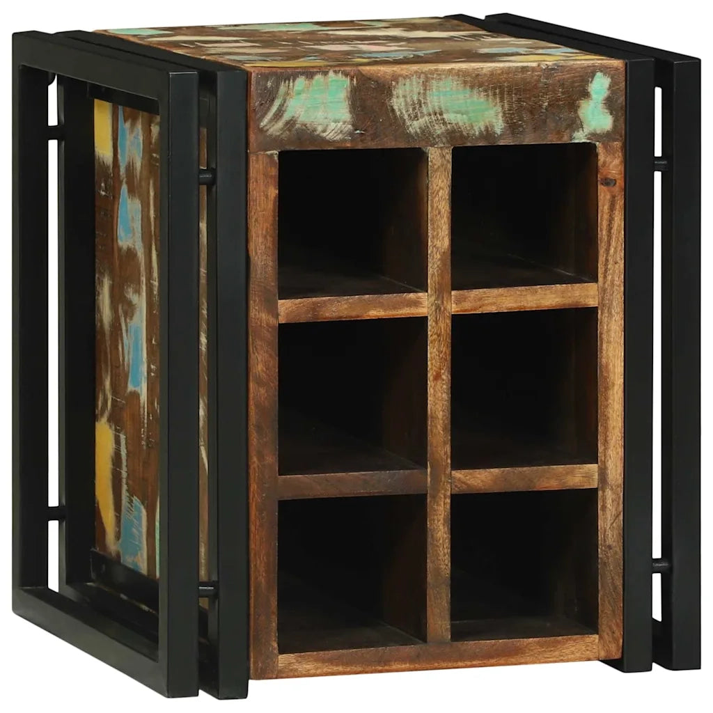 Portabottiglie 35 x 35 x 39 cm Legno Recuperato Massello 4016755