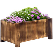 Fioriera Rettangolare ¨C zephmum ¨C 70x35x30 cm Legno Naturale