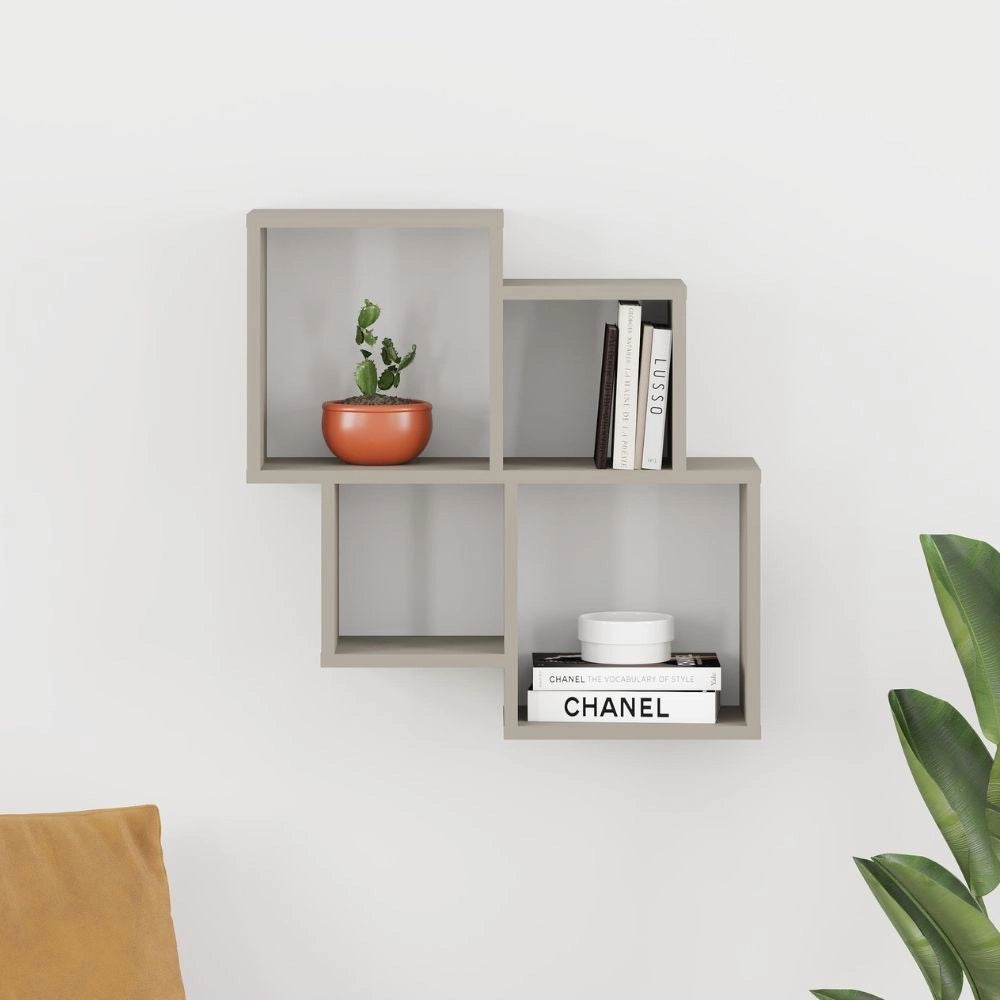 Mensola Oyo con 4 scomparti – Funzionalità e design in finitura cashmere