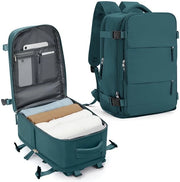 Borsa da Viaggio Grande per Donne, Valigetta da 40x20x25 cm per Hand Luggage con Tasca per Scarpe, Impermeabile, Adatta a Laptop e Ufficio, in Blu.