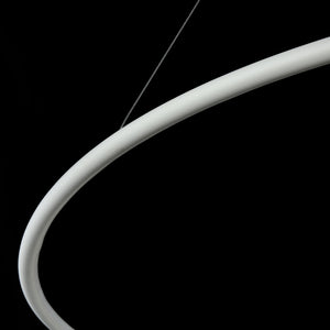 Lampada pendente Modern in Metallo Nola Bianco