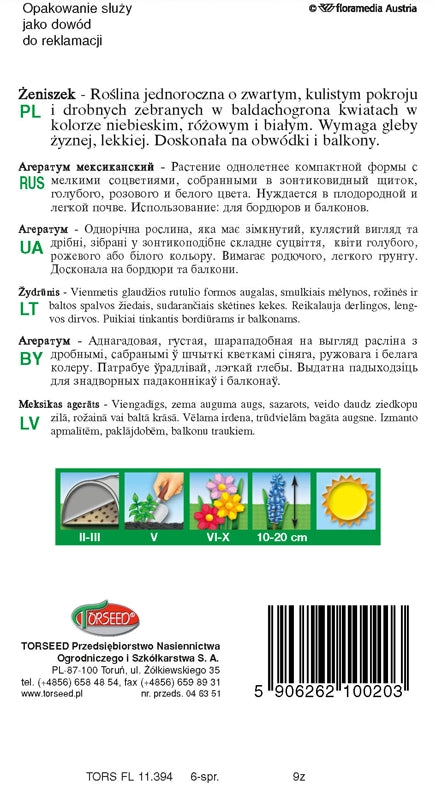 Żeniszek - Ageratum houstonianum rosa 0,25g