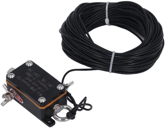 Antenna a metà giro per radio comunicazione compatta - Mini antenna 3-30 MHz - Portatile - Leggera - Fine alimentata - Per radio comunicazione