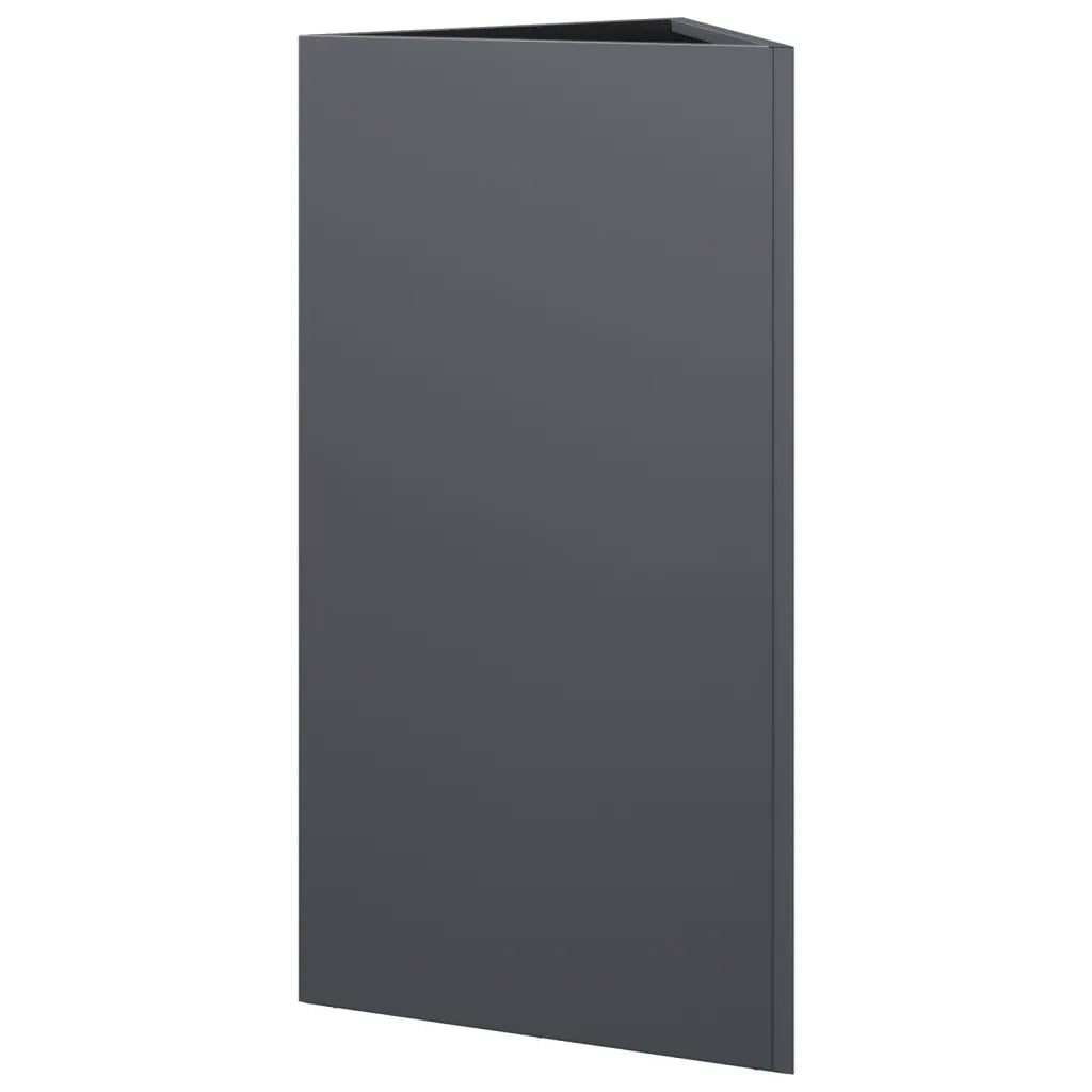 vidaXL Fioriere 2 pz Antracite Triangolari 40x34,5x70 cm in Acciaio
