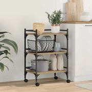 Carrello da Cucina-Scaffale per Cucina Rovere artigianale 50 x 35 x 75.5 cm